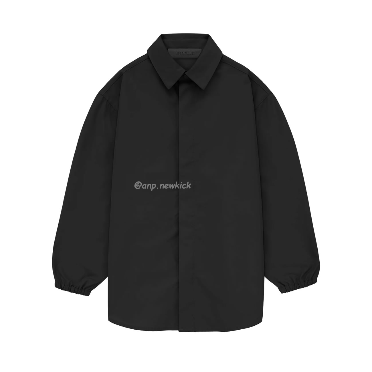 Fear Of God Essentials Fog 23fw Tie Cuffed Shirt Black Apricot Gray S Xl (8) - newkick.app